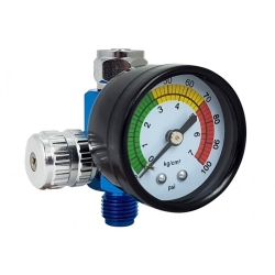 BULLET TOOLS Zestaw Pistolet lakierniczy z odwadniaczem i reduktor z manometrem - Zestaw Pistolet lakierniczy z odwadniaczem i reduktor z manometrem