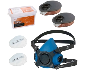Secura Półmaska lakiernicza Secura 3100- półmaska - KOMPLET (3100-CHEM) - Półmaska lakiernicza Secura 3100- półmaska - KOMPLET
